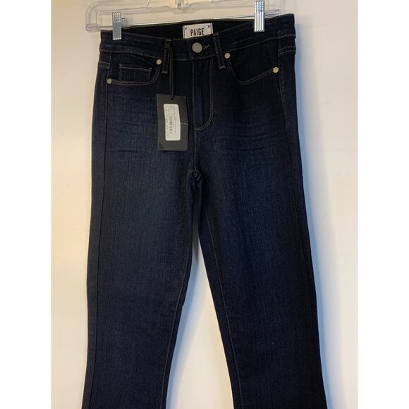 NWT Paige Hoxton Ultra Skinny Jeans Size 26 Dark Blue Denim Womens RN10515 - Picture 10 of 11